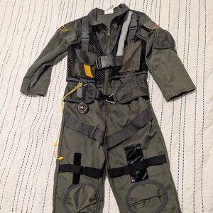 Fighter pilot kids costume, 5-6yo